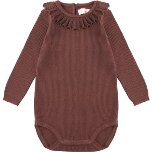 Ruffle Collar Rib Bodysuit, 6-12M
