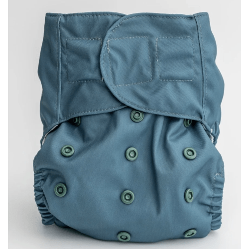 Teal Luxe Pocket Cloth Diaper with Dual Inner Gussets and Athletic Wicking Jersey