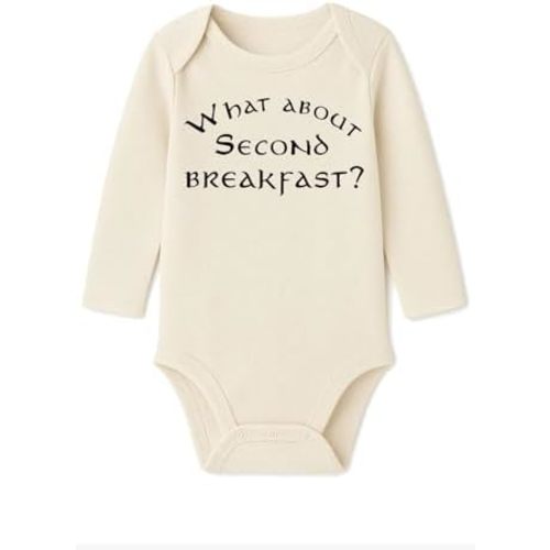 What About Second Breakfast Onesie® - 100% Cotton -Cream Color