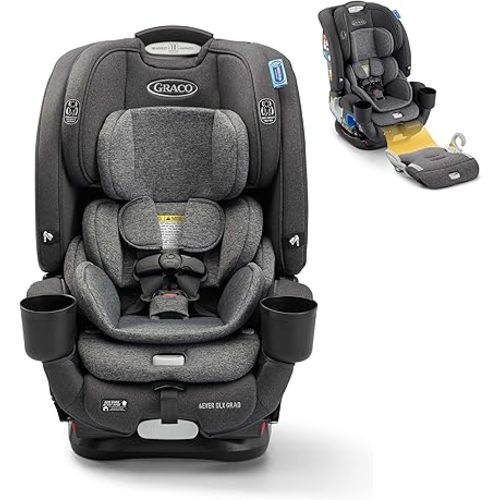 Graco 4Ever DLX Grad 5-in-1 Convertible Car Seat | Versatile, Comfortable, and Safe for Babies through Preteens | 1.8-54 kg (4-120 lb) | Harrison