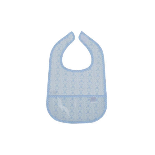 The Wipe It Bib in Bluebell Floral