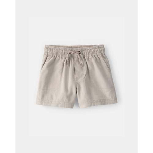 Baby Boy Twill Shorts - Light Khaki | Carter's