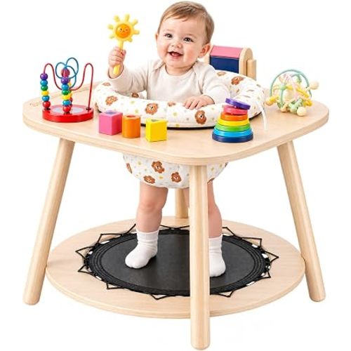 Baby Jumper Activity Center,8-In-1 Interactive Toys Included,360° Rotation