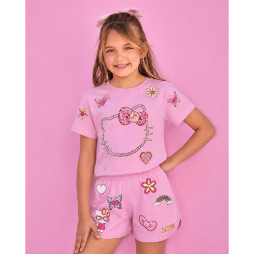 Hello Kitty® Pink Sparkle Vibes Short Set