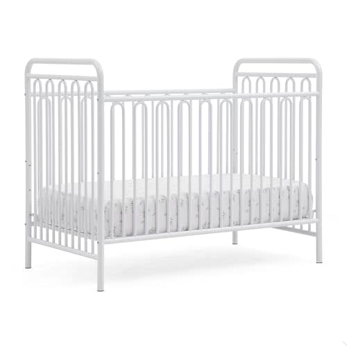 Delta Children Darcy 4-in-1 Metal Convertible Crib, White