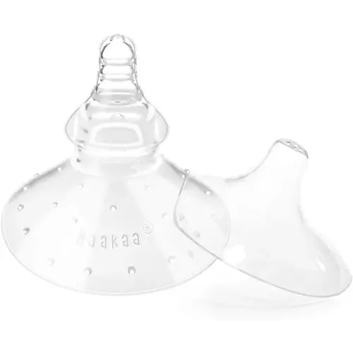 haakaa Nipple Shields for Nursing Newborn Silicone Nippleshield for Breastfeeding with Carry Case Combo, 2pc
