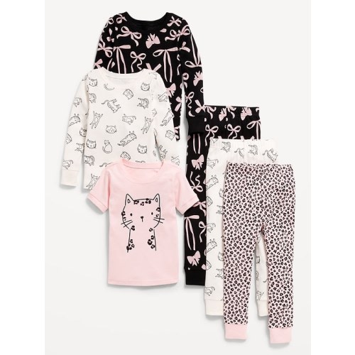 Snug-Fit Printed Pajama 6-Piece for Toddler & Baby