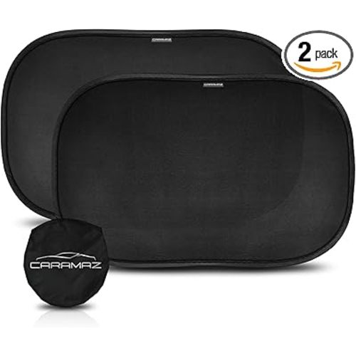 CARAMAZ Car Window Shade for Baby with Certified UV-Protection 2 Pack - 20"x12"