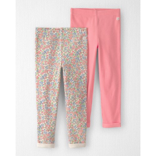 Toddler Girl 2-Pack Organic Cotton Rib Leggings - Little Planet | Carter's