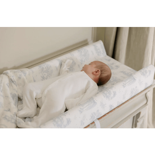 Spring Toile Blue Contour Change Pad