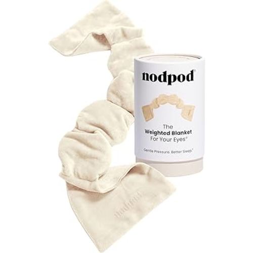 Nodpod Gentle Pressure Sleep Mask | Patented Light Blocking Design for Sleeping, Traveling & Relaxation - Bone