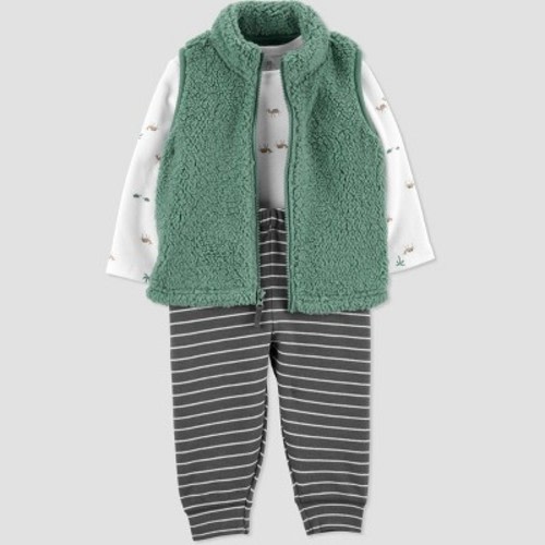 Baby Boys' Camels Sherpa Vest Top & Bottom Set - Just One You® made by carter's Green