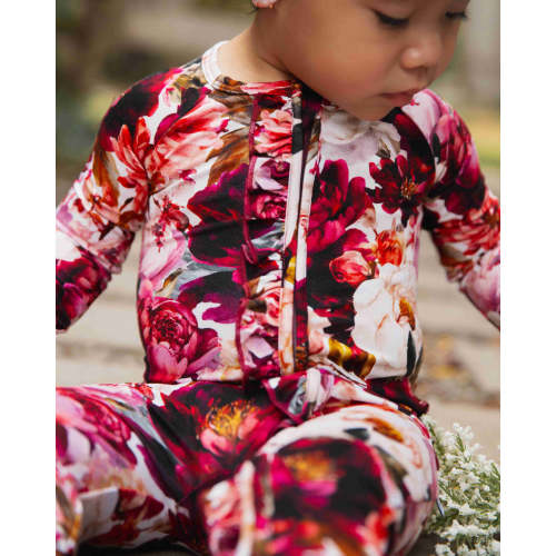 Berry Tale Ending Convertible Ruffle Romper