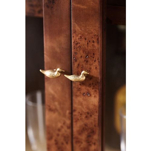 Mallard Duck Brass Knob