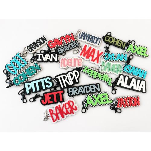 Acrylic Name Keychain: Personalized Backpack Tag