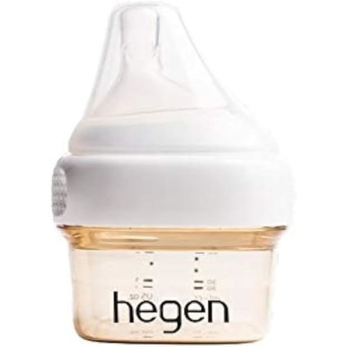 Hegen Easy to Clean Anti-Colic Baby Bottle, 2oz for 0 to 1 Month