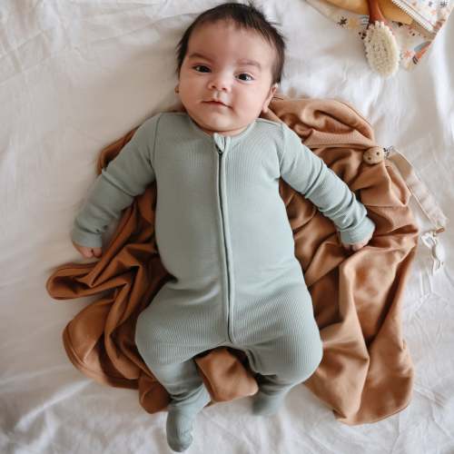 Mushie Zipper Pajama – Simple Steps Market
