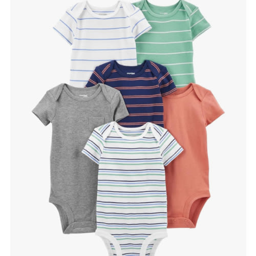 Simple Joys by Carter's Baby Boys' 6-Pack Short-Sleeve Bodysuit