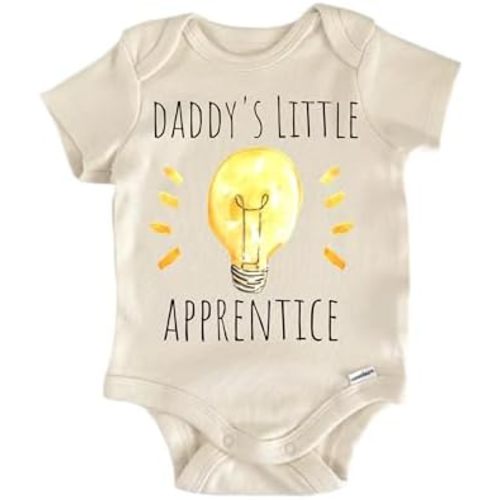 Electrician Lineman Baby Bodysuit – Funny Infant Outfit, Unisex Cotton Baby Clothes, Short Sleeve Newborn Bodysuit