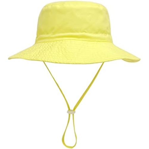 Baby Sun Hat Toddler Beach Swim Hats UPF 50+ Summer Bucket Hat Kids Infant Wide Brim Adjustable Sun Hat for Baby Boy Girls