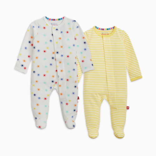 Cloudstretch Magnetic Footie (2-Pack) - Yellow Multi