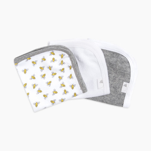 Burt\'s Bees Baby Organic Washcloth (3 Pack) - Cloud Honey Bee