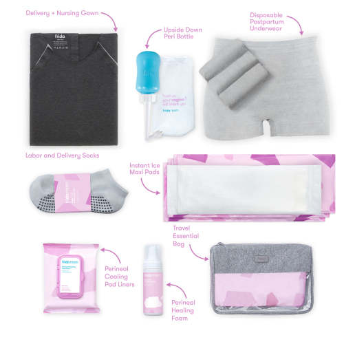 Frida Mom Labor & Delivery + Postpartum Essentials Complete Kit | Over The Moon