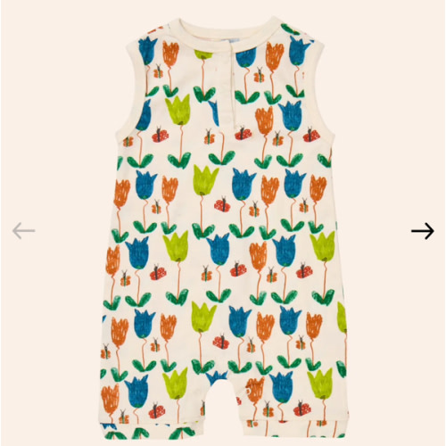 Printed Henley Shortie – Young Days