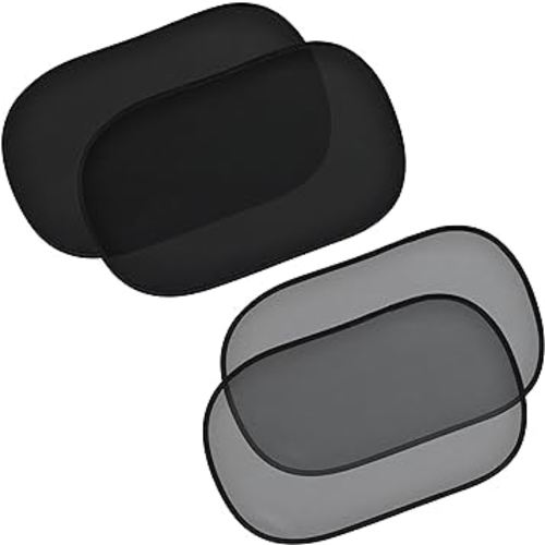EcoNour Car Side Window Shades for Baby | Medium - 4 Pack Car Side Window Sunshade for Kids | Automotive Sun Protection Baby from UV and Sun Glare | Car Baby Accessories (20"x12")