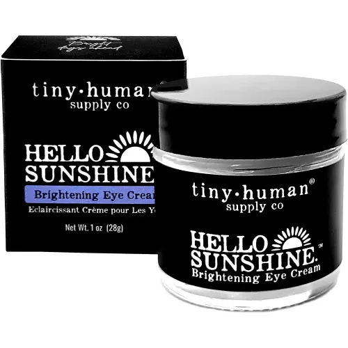 Tiny Human Supply Co Hello Sunshine Brightening Eye Cream, for puffy eyes, fine lines and wrinkles, natural anti-aging ingredients