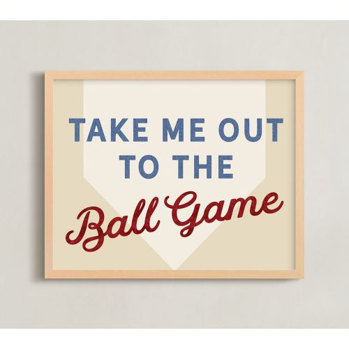 Minted® Little Slugger Wall Art Collection | Pottery Barn Kids