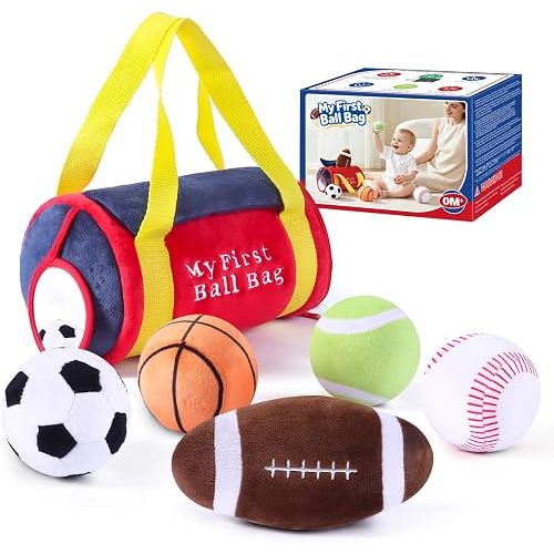 My First Sports Bag, Sensory Ball for Baby boy Toys 0-12 Months