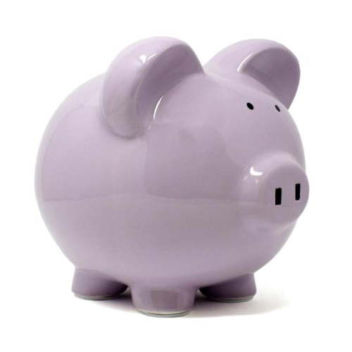 Child To Cherish - Large Piggy Bank - Lavender