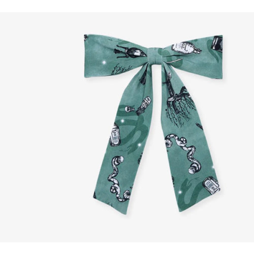 Harry Potter Gray Baby Girl Bows | Slytherin House