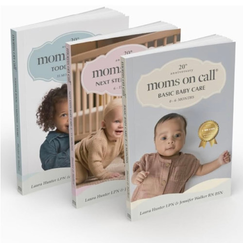 Moms on Call Complete 3-Book Set (0 Months-4 Years) - Newborn Care, Baby Sleep Schedules & Toddler Parenting Books - Baby Shower Gift for New Moms - 20th Anniversary