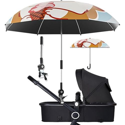 Children's Umbrella Baby Umbrella Sstroller,Ultimate Protection for Your Toddler with Our Baby Umbrella Stroller ，Clip-on Umbrella, Stroller Sun Shade