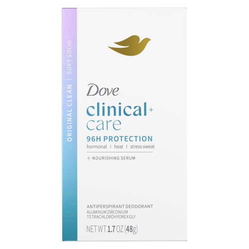 Dove, Clinical + Care Antiperspirant Deodorant, 1.7 oz, Soft Solid