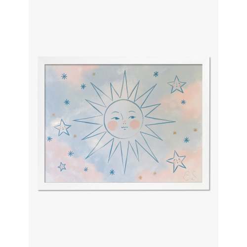Smiling Sun and Stars Nursery | Fine Art Print | Fab Art