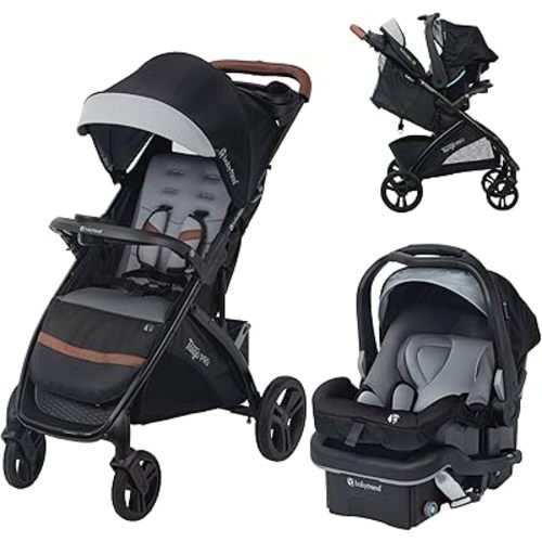 Baby Trend Tango PRO Travel System with Secure-Lift Infant Car Seat, Dash Black
