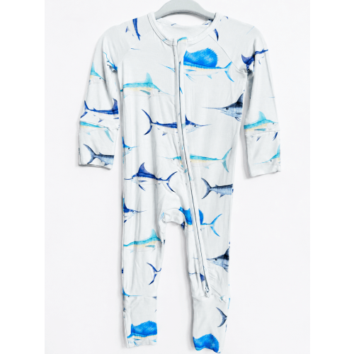 Billfish Blitz - Bamboo Zippy Sleeper Pajamas - Ready to Ship – Bub & Tide