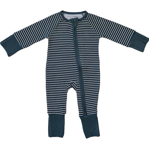 Mebie Baby Dark Green Daisy Bamboo Zipper