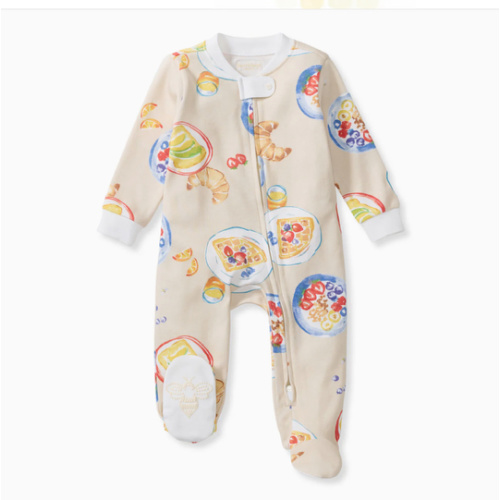 Breakfast In Bed Mommy & Me Matching Organic Sleep & Play