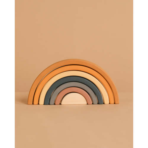 Sabo Concept Handmade Rainbow Stacker - Mustard