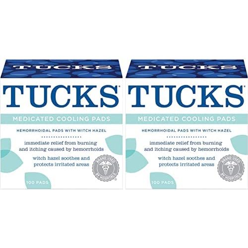 TUCKS MED. Pads 100 Count (Pack of 2) #150020
