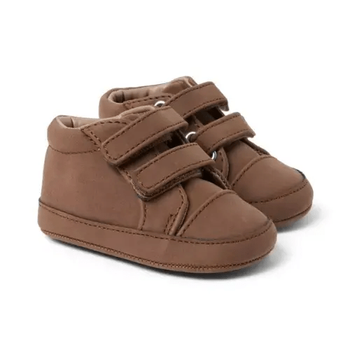Dark Brown Baby Double Strap Sneaker by Janie and Jack