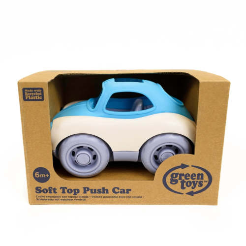 Soft Top Push Car - Blue