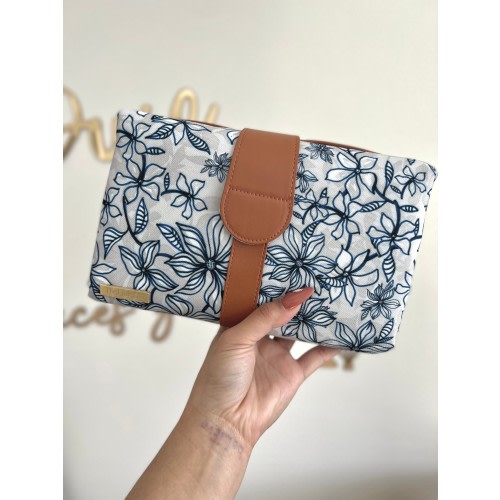 The Little Pin Portable Change Mat - Blue Floral