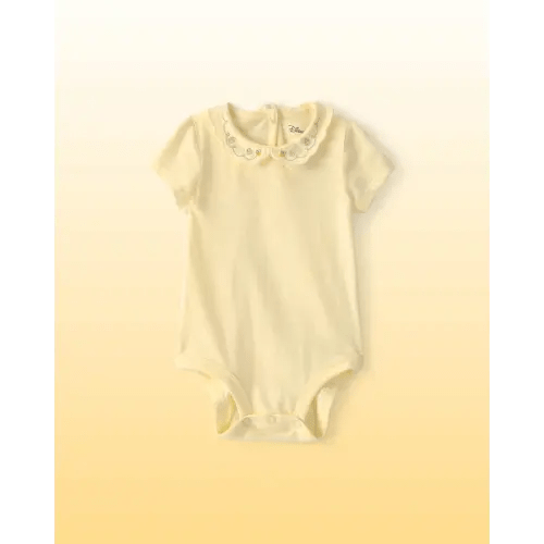 Baby Girl Disney© Winnie the Pooh Embroidered Scalloped Collar Bodysuit - Yellow - OshKosh B'gosh | Carter's