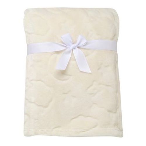 Baby Starters Sheep Debbossed Single Ply Plush Baby Blanket