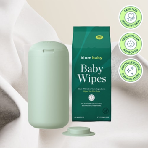 Baby One Handed Wipe Kit in Seafoam
